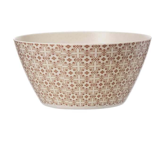 Royalford RF9627 Set of 3 Piece Set 6inch Bamboo Fiber Bowl - White and Brown - Zoom Image