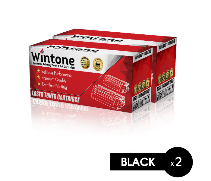 Wintone Set of 2 Pack Laser Toner Cartridge TN-2120 360 for Brother DCP - Black - Zoom Image