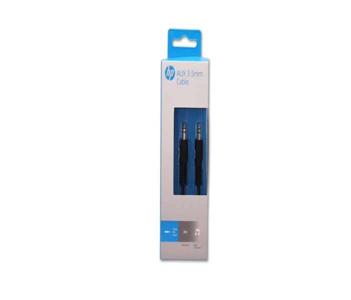 HP HP027GBBLK3TW 3.5mm AUX Cable - Black - Zoom Image 2