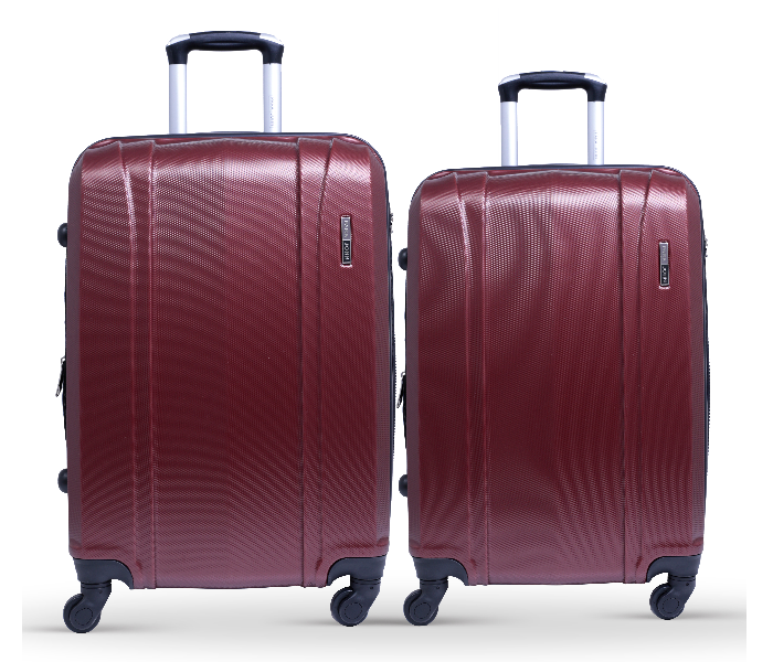 Para John PJTR2008M 2 Pcs Luggage ABS Trolley Bag - Maroon - Zoom Image 1