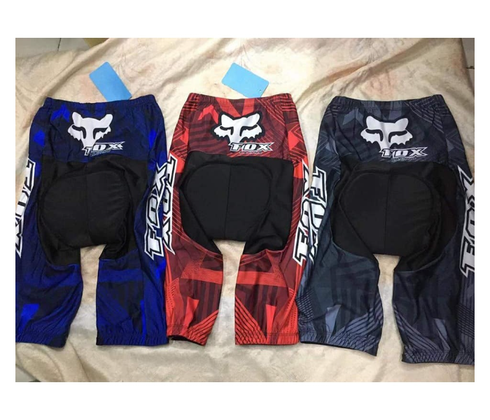 Cycling Shorts with Soft Padding and Elastic Band Extra Large - Fox Black Print - Zoom Image 2