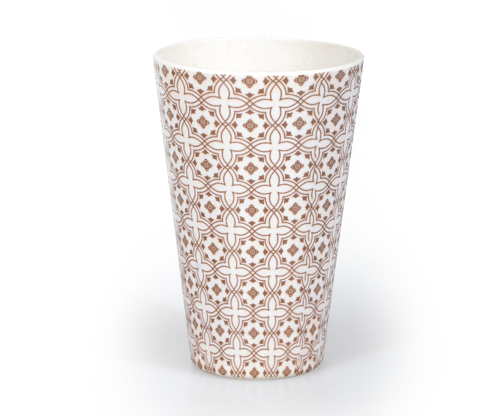 Royalford RF9628 Set of 3 Piece Set 400ml Bamboo Fiber Cup - White and Brown - Zoom Image