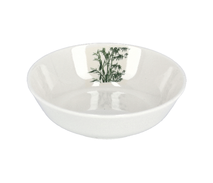 Royalford RF9890 6 inch Melamin Ware Bamboos Serving Bowl - White - Zoom Image 3