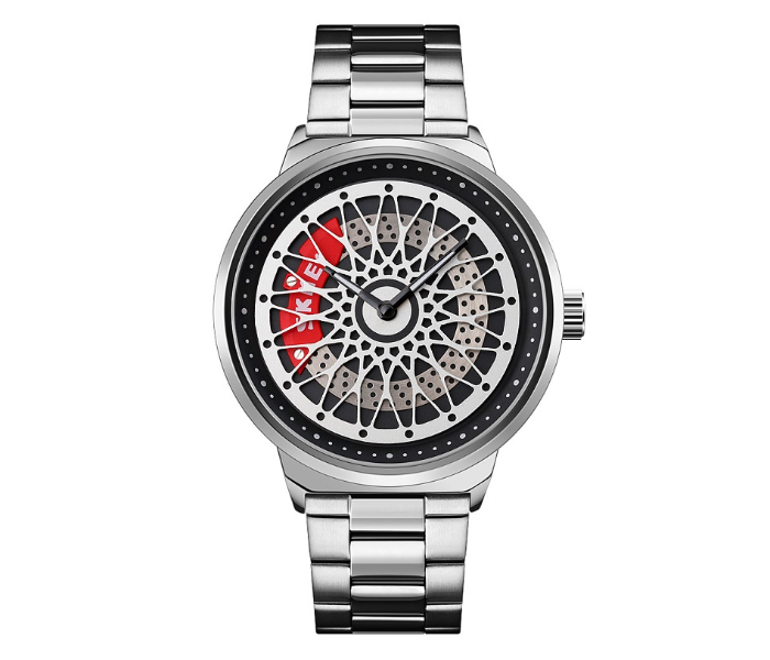 Skmei 9217 Fashion Men Wristwatch – Silver - Zoom Image