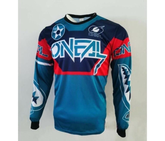 O NEAL Sublimated Longsleeves Jersey Double XL for Cycling and Scooters - Light Blue - Zoom Image 1