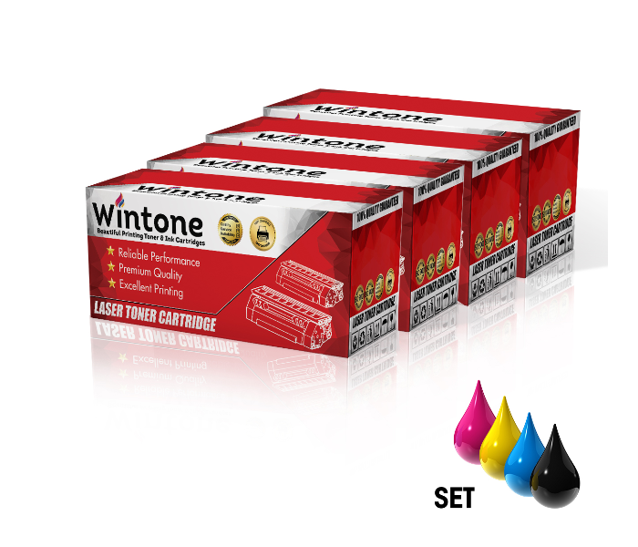 Wintone Compatible Set of 4 Pack Toner Cartridges CLT M406S CLP360 for Samsung CL Series - Black,Cyan,Yellow and Magenta - Zoom Image