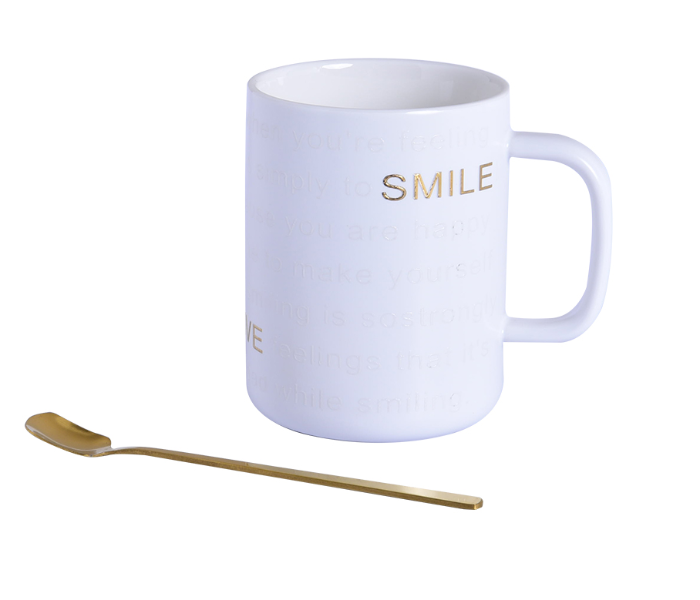 Generic MINGYI30048 Simple Smile Fashion Cup - White - Zoom Image