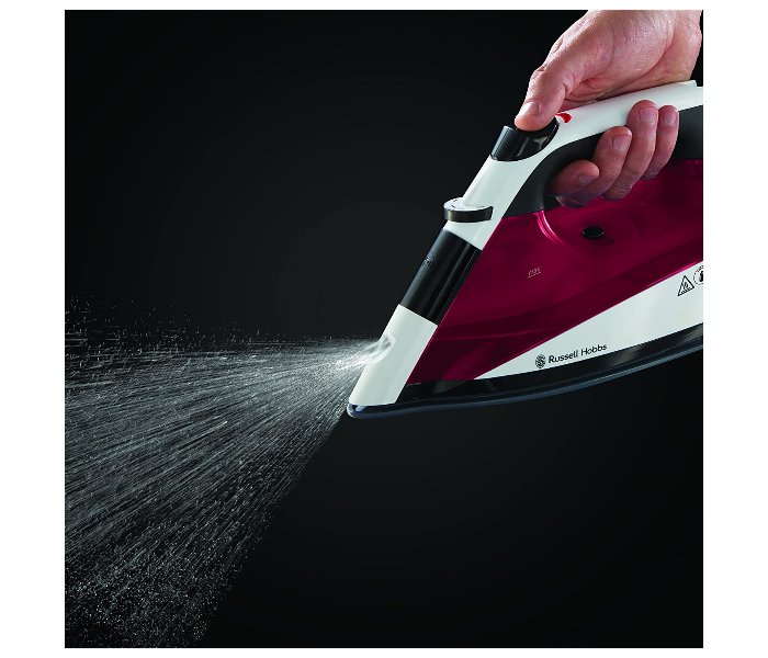 Russell Hobbs RH22520 Auto Steam Pro Non-Stick Steam Iron - White and Red - Zoom Image 5