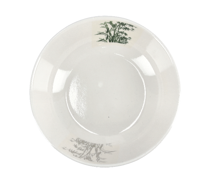 Royalford RF9890 6 inch Melamin Ware Bamboos Serving Bowl - White - Zoom Image 2