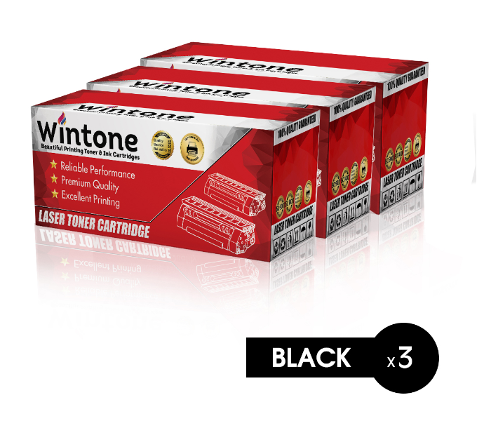 Wintone Pack of 3 MLT D205L Laser Toner Cartridge is Compatible for Samsung ML - Black - Zoom Image