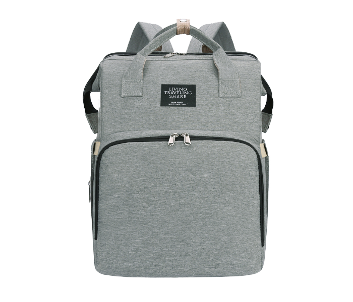 Kidle 1038 Baby Folding Bed Backpack - Grey - Zoom Image 1