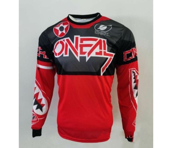 O NEAL Sublimated Longsleeves Jersey Large for Cycling and Scooters - Red - Zoom Image 1