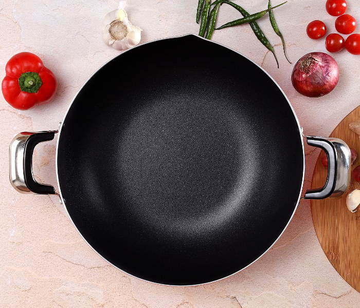 Royalford RF324WP26 26cm Non Stick Wok Pan - Red - Zoom Image 3