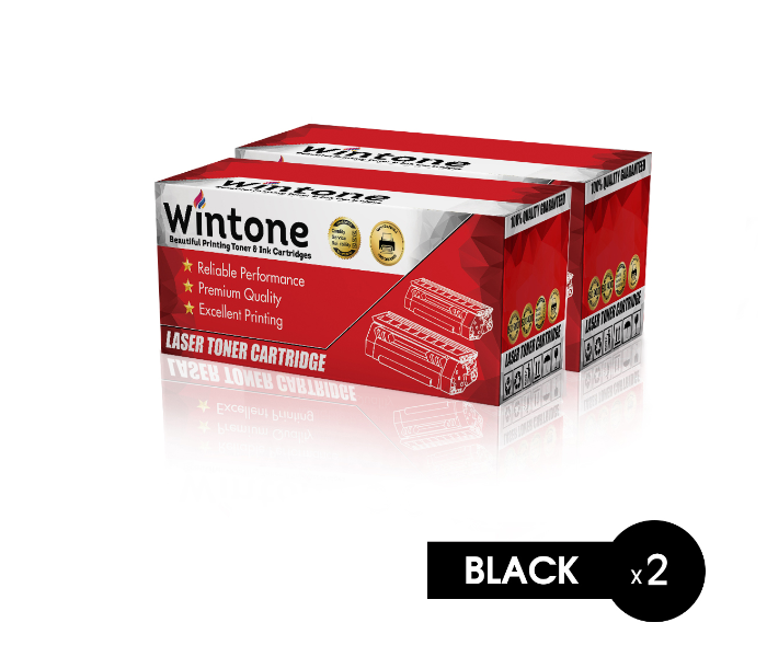 Wintone Set of 2 Pack Laser Toner Cartridge TN-3060U for Brother MFC HL DCP - Black - Zoom Image