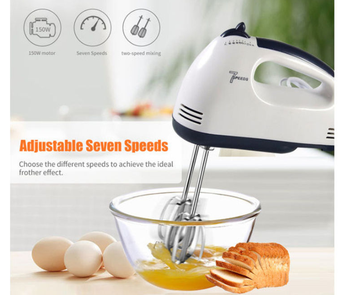 Electric Automatic Egg Beater and Milk Foam Maker - White and Black - Zoom Image 4