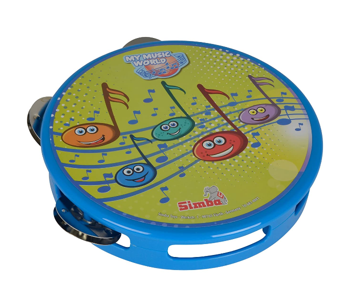 Simba 106834041 My Music World Tambourine - Blue - Zoom Image 1