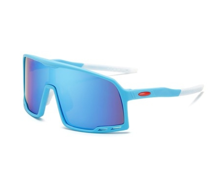 Cycling D5 Sports Sunglasses Windproof Dust Protection - Blue and White - Zoom Image