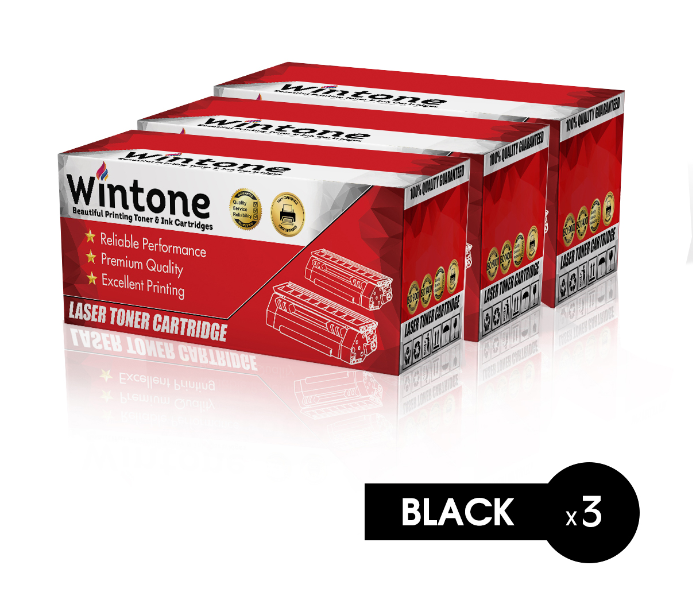 Wintone Pack of 3 MLT D109 Laser Toner Cartridge is Compatible for Samsung SCX 4300 - Black - Zoom Image