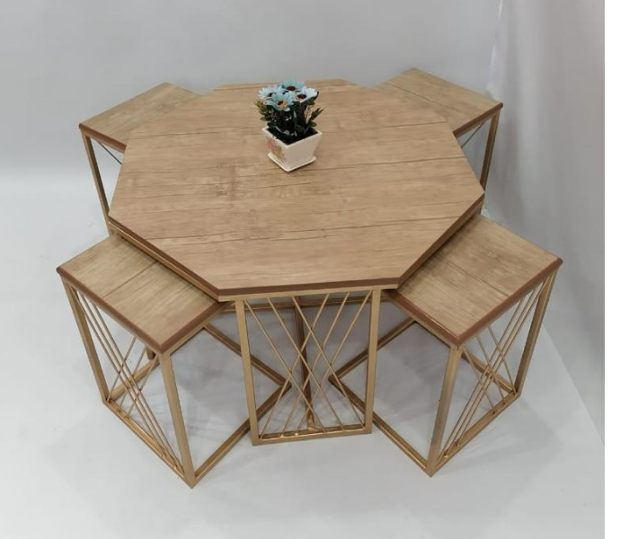 New Classical Style 9 Set of 5 Pieces Table Set - Zoom Image