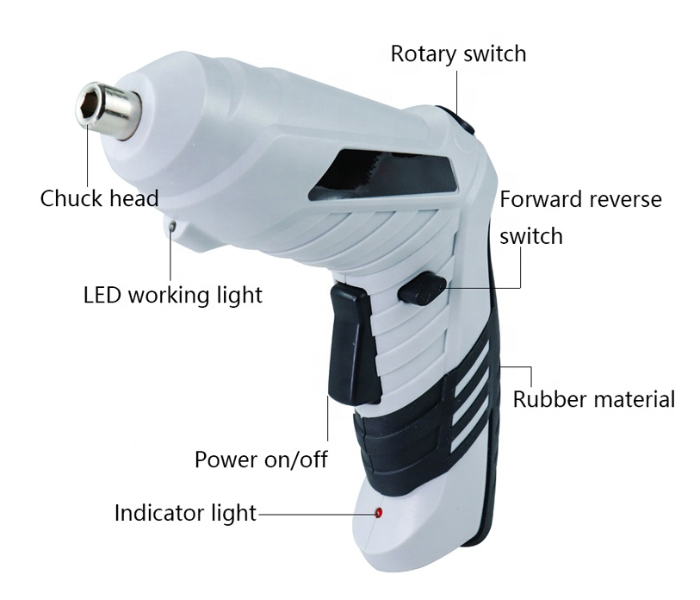 Mini Multifunctional Cordless Rechargeable Hand Drill Electric Screwdriver Sets JA036 -White - Zoom Image 4