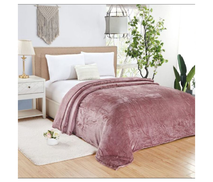 Generic Soft Bed Flannel King Size Blanket - Purple - Zoom Image