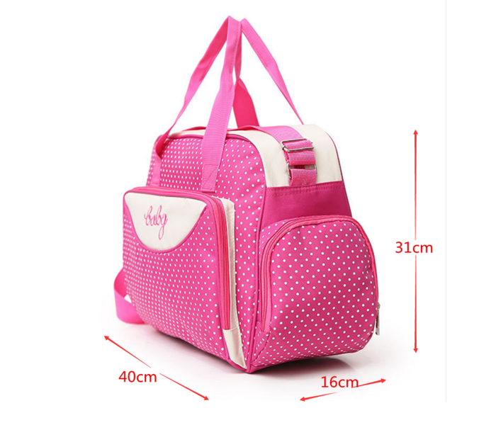 Kidle 3019D Fashion Polka Multifunctional Large-Capacity Baby Diaper Bag - Pink - Zoom Image 2