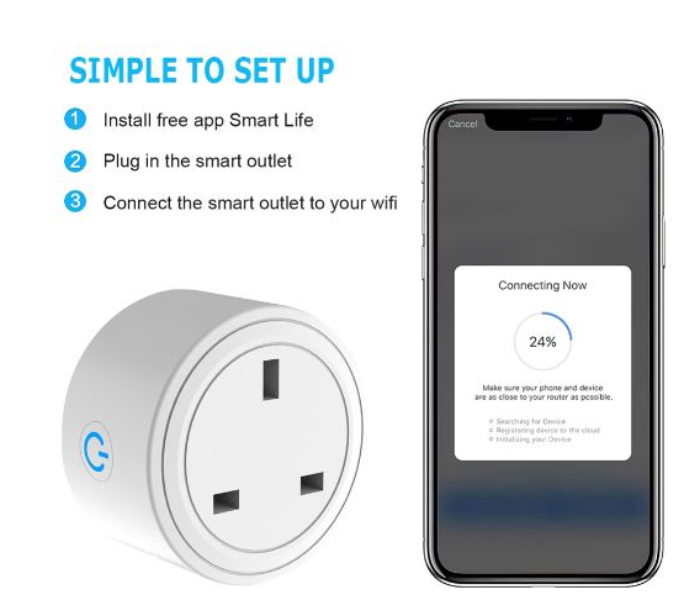 Wifi Remote Control Intelligent Socket-CE Certification English Regulation Support Graffiti Smart Life Google Home IFTTT Alexa Skycat Elf - Zoom Image 4