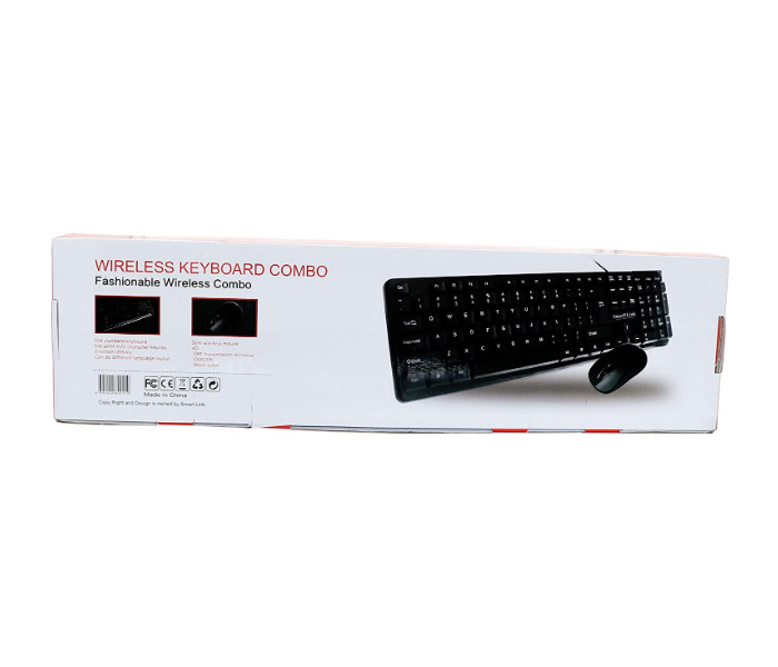 SmartLink SL711KBC Wireless Keyboard and Mouse Combo - Black - Zoom Image 3