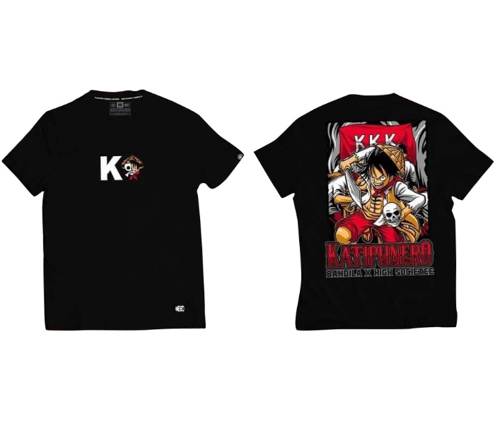 Luffy The Katipunero Unisex Premium XL T-Shirt- Black - Zoom Image