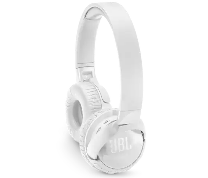 JBL Tune T600 Wireless On-Ear Active Noise-cancelling Headphones with Microphones - White - Zoom Image 3