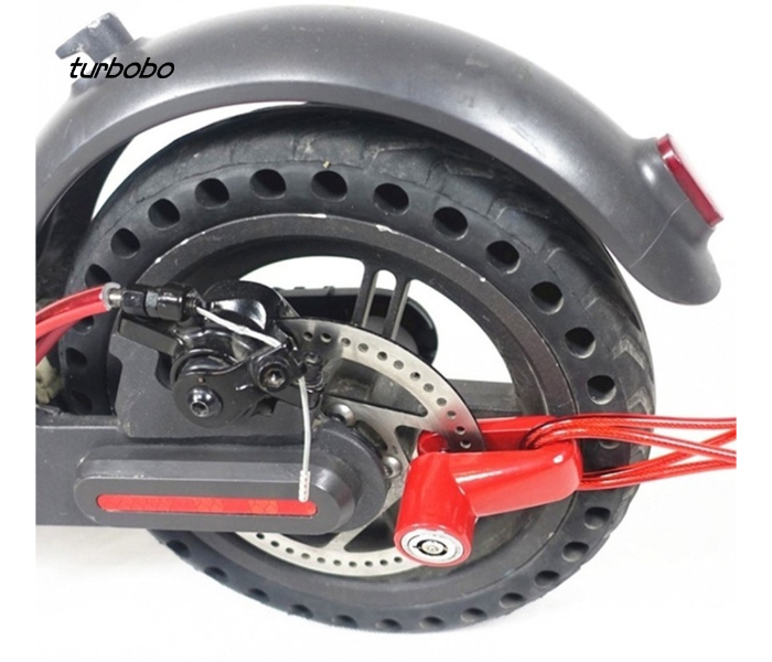 Disc Brake Safety Lock with Chain Extension - Black - Zoom Image 3