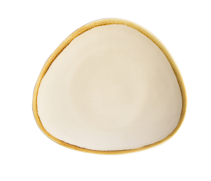 Shuer XY10146 9 inch Ceramic Goose Egg Plate - Beige - Zoom Image