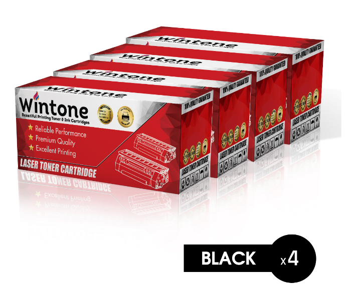 Wintone Set of 4 Pack CRG328 728 78A Laser Toner Cartridge is Compatible for Canon MF L D ImageCLASS FaxPhone - Black - Zoom Image