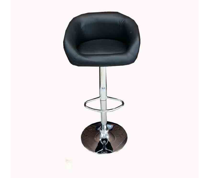 Adjustable Leather Bar Chair Style 6 Office Chair Bar Stool - Black - Zoom Image