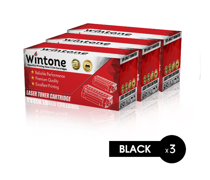 Wintone Set of 3 Pack Q6511A 11A Laser Toner Cartridge is Compatible for Canon and HP LaserJet 2400 2410 2420 2430 Canon i-SENSYS Lasershot LBP 3460 Series - Black - Zoom Image