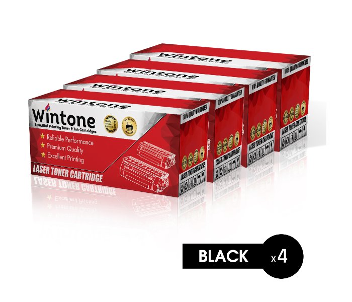 Wintone Set of 4 Pack ML1630 Laser Toner Cartridge is Compatible for Samsung ML - Black - Zoom Image