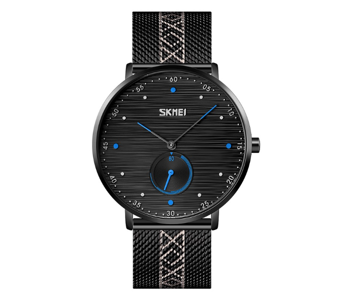 Skmei 9218 Men Mesh Strap Quartz Watch - Blue - Zoom Image