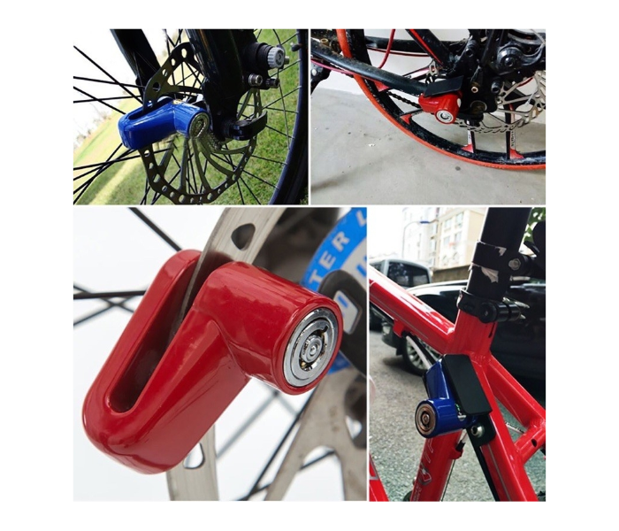 Disc Brake Safety Lock with Mount - Red - Zoom Image 2