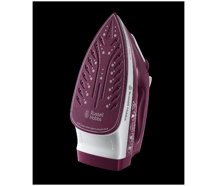 Russell Hobbs RH24820 2400W Light and Easy Brights Steam Iron - Mulberry - Zoom Image 2