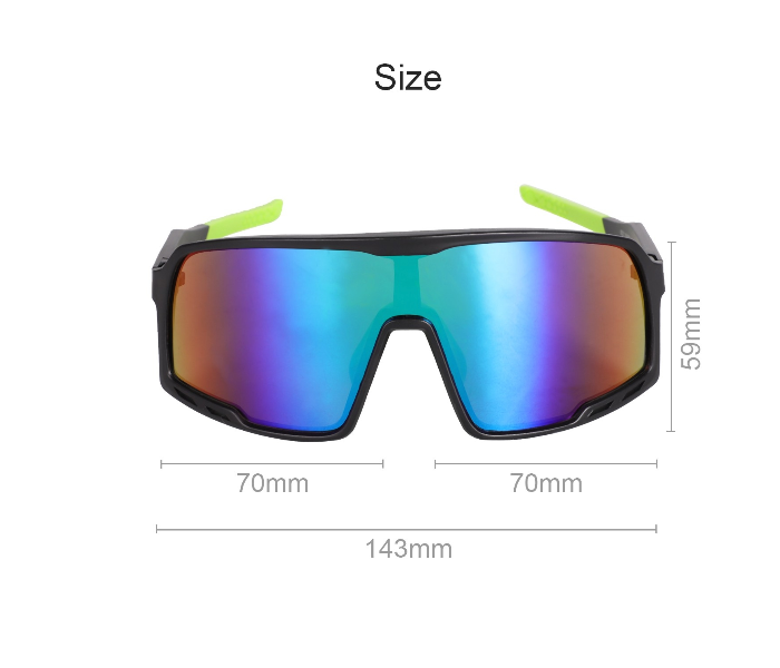 Cycling D6 Sports Sunglasses Windproof Dust Protection - Black and Red - Zoom Image 4