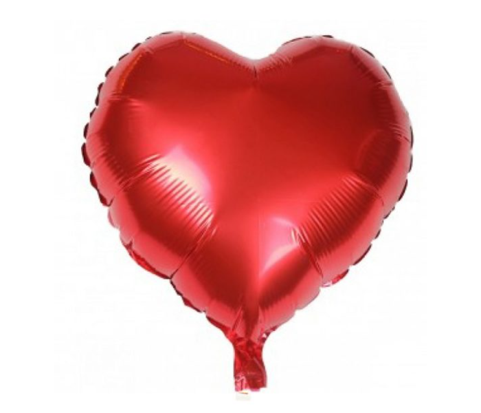 Folio 18 Inch Red Heart Shaped Helium Balloon - Zoom Image