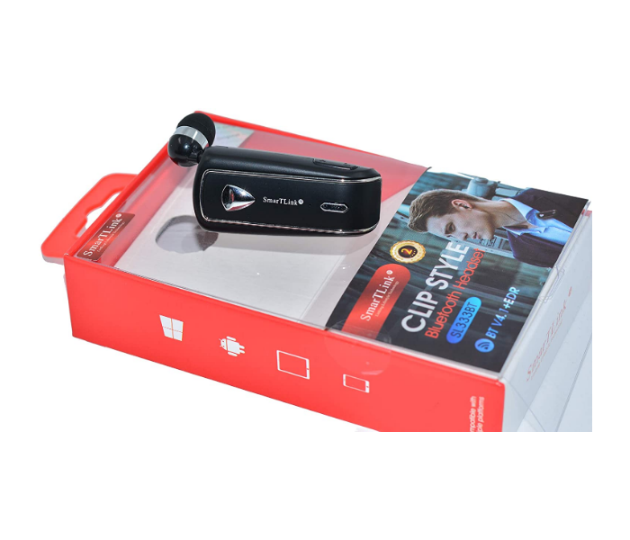 SmartLink SL333BT Clip Style Bluetooth Headset - Black - Zoom Image 4