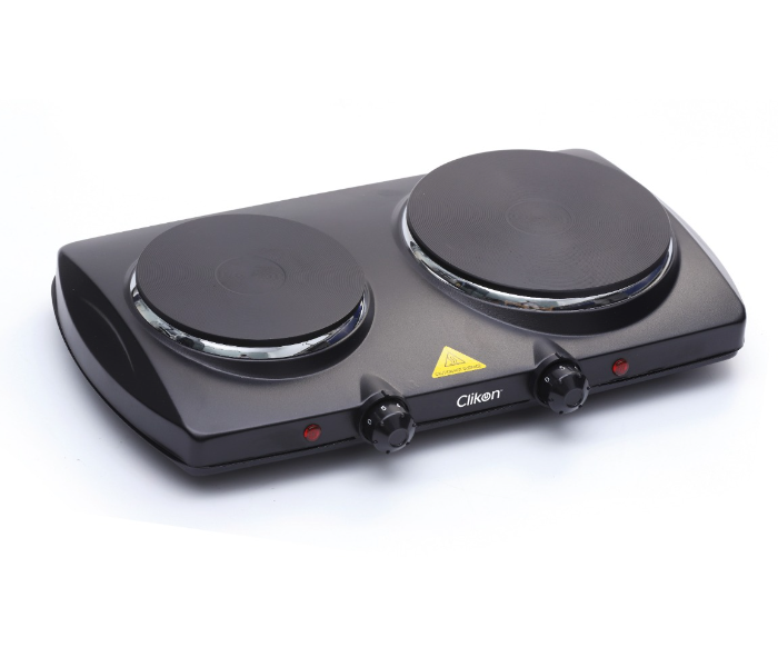 Clikon CK4286 2500Watts Double Hot Plate - Black - Zoom Image 1