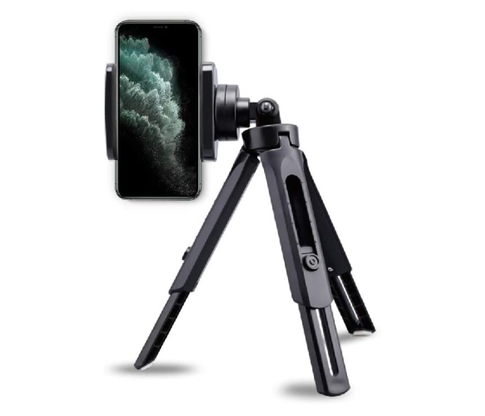 Iends IE-ST545 360 Degree Rotatable Mini Tripod Bracket for Smartphones - Black - Zoom Image 1