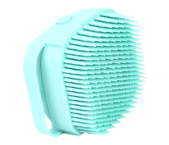 Silicone Shower Brush With Soap Dispenser - Cyan - Zoom Image 1