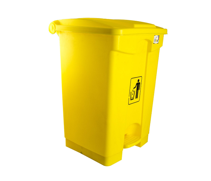 Cleano DUB-8812 45 Liter Trash Bin - Yellow - Zoom Image