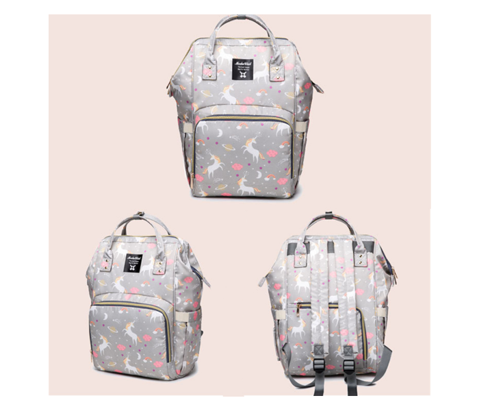 Kidle 8806 Printed Unicorn Printed Backpack - Grey - Zoom Image 3