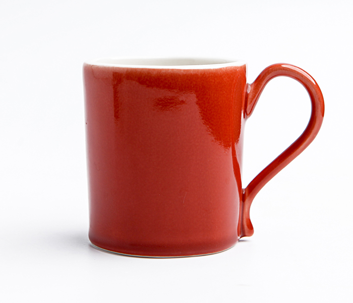 Shuer XY30050 300ml Ceramic Deformation Mug - Red - Zoom Image