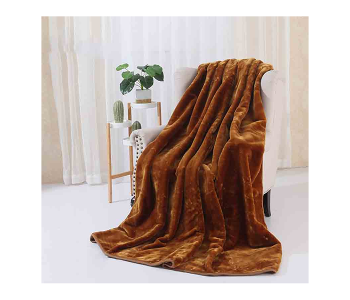 Super Soft Blanket for Winter Season for Single Bed - Brown - Zoom Image