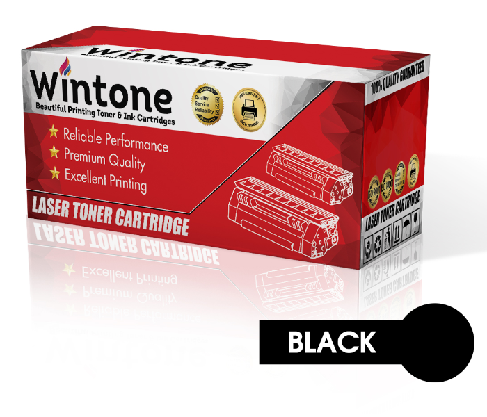 Wintone Set of 1 Pack CF283A 83A Laser Toner Cartridge is Compatible for HP LaserJet Pro MEP M DN RDN Series - Black - Zoom Image